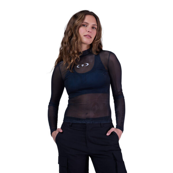 Top Langarm Damen Image Cosmo Mesh