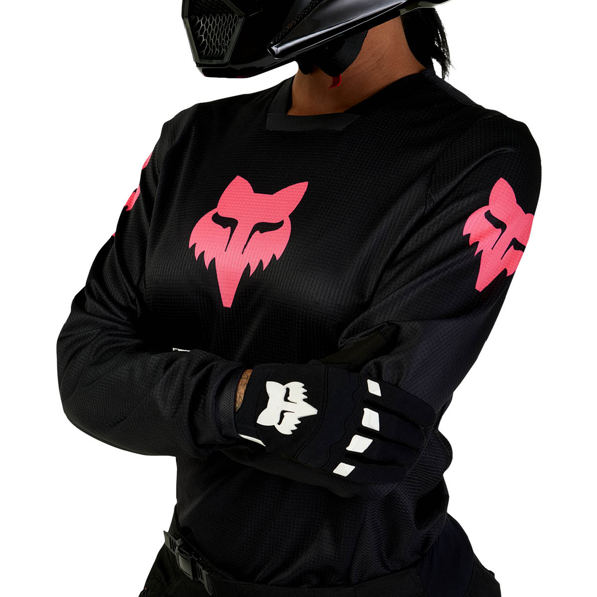 Motocross Jersey Damen Blackout