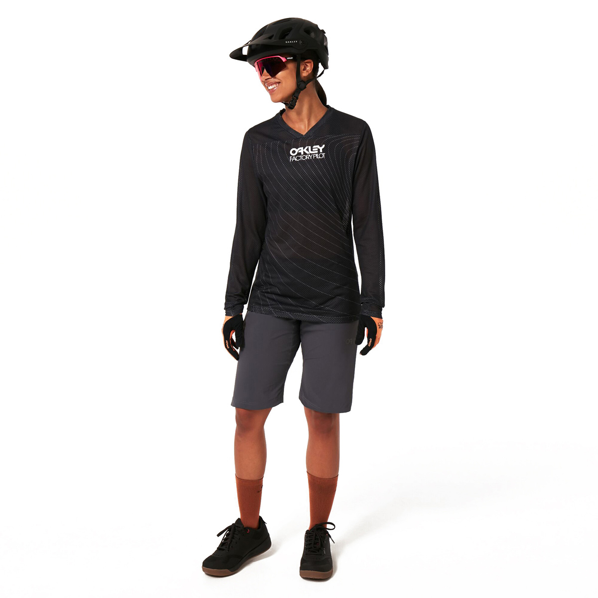 MTB Jersey Langarm Damen Factory Pilot RC