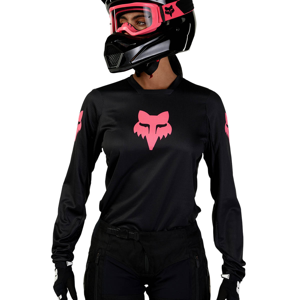 Motocross Jersey Damen Blackout