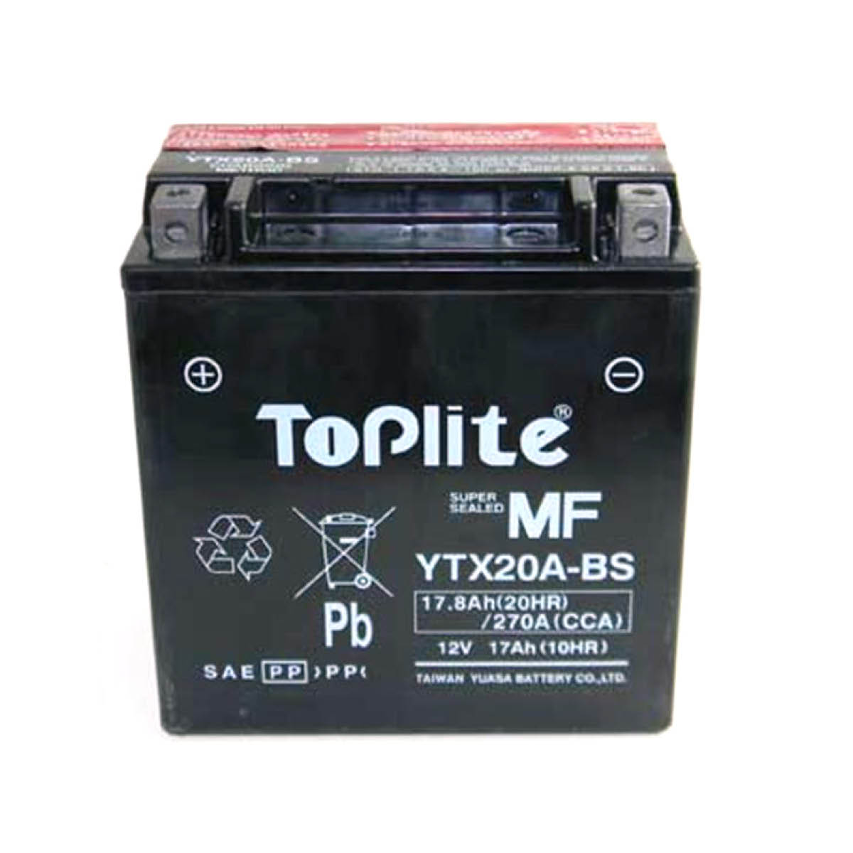 TOPLITE Batterie YTX20L-BS